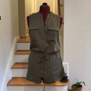 Mossimo green romper